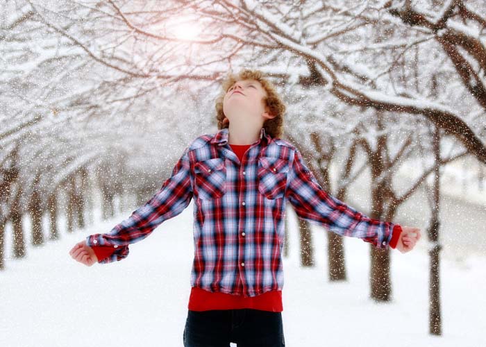 96-snow_boy_child_snowing_trees_winter_plaid_unique_art.jpg